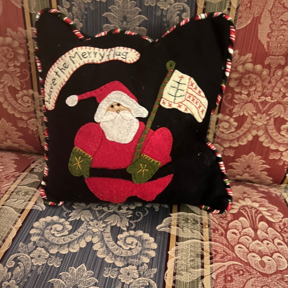 Handmade Santa Pillow
